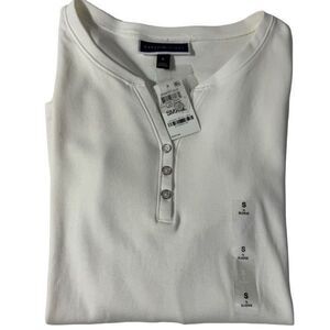 NWT Karen Scott 3/4 Sleeve Cotton Top